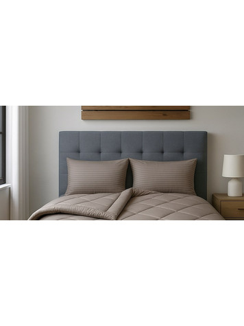 Ζεύγος Μαξιλαροθήκες 50x70 Cosmin Stripe Dark Beige