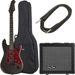 Harley Benton ST-20HSS Bundle 40W Ηλεκτρική Κιθάρα ST Style με HSS Μαγνήτες και Ταστιέρα Amaranth Sunburst