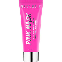 Biovene Pink Glowing Complexion Peel-Off Μάσκα Προσώπου για Λάμψη με Άνθρακα Υαλουρονικό Αργκάν & Κολλαγόνο 75ml