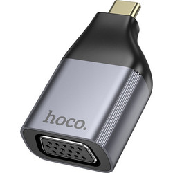 Αντάπτορας Hoco UA34 USB-C σε VGA 2k Γκρι 46184