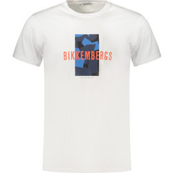 Bikkembergs - Ανδρικό T-shirt Κοντομάνικο BKK3MTS03-WHITE Λευκό