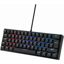 Adx Firefight Pro 23 Μηχανικό Gaming Πληκτρολόγιο 60% με Outemu Red Διακόπτες RGB Black