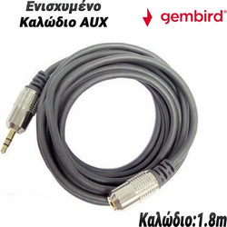 Gembird Ενισχυμένο Καλώδιο AUX 1.8m