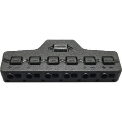 Splitter block TOOL-0095 για LED καλωδιοταινίες, 6-port, μαύρο