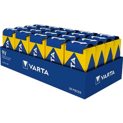 Varta Alkaline 9V 20τμχ