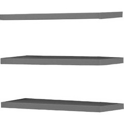ΣΕΤ ΡΑΦΙΑ Pg3 w150 h217 ΓΚΡΙ ΓΡΑΦΙΤΗΣ ΧΡΩΜΑ 71x47x5εκ