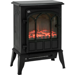 HOMCOM 820-128 Επιδαπέδιο Ηλεκτρικό Τζάκι 2000W Μ390xΥ565xΒ230cm