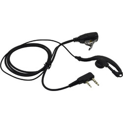 Hands Free Mono Ancus HiConnect με διπλό κονέκτορα 2.5mm & 3.5mm με πλήκτρο απάντησης για Walkie Talkie Μαύρο Bulk