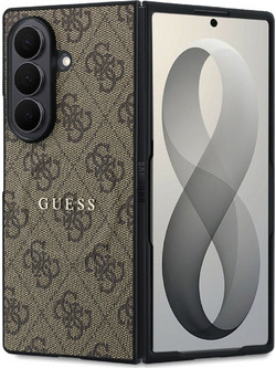 Guess 4G Leather Classic MagSafe Θήκη Samsung Galaxy Z Fold 8 Ultra Brown (GUHMZFD8P4MSEGCW)