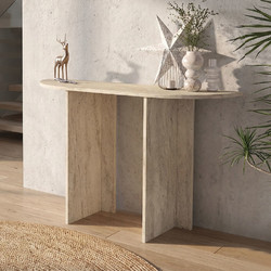 551715 ΚΟΝΣΟΛΑ CORTADO MEGAPAP ΧΡΩΜΑ TRAVERTINE 120X35X75ΕΚ