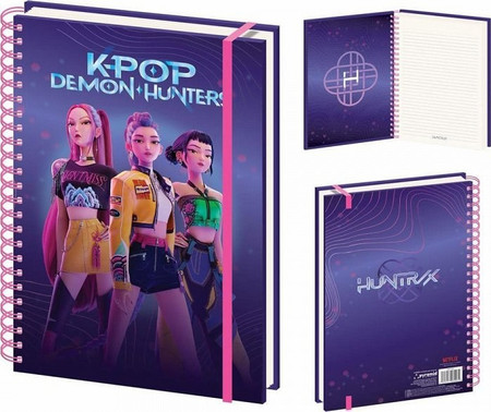 Pyramid Τετράδιο Σπιράλ Α5 με Σκληρό Εξώφυλλο 3D (HUNTRIX) K-Pop Demon HUNTERS