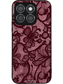 Sonique DIVA Series Θήκη (Honor X8b) Μπορντό Δαντέλα