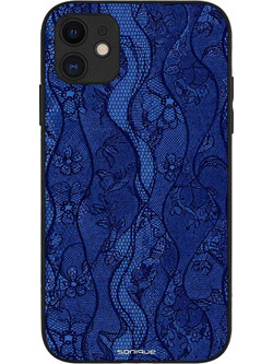 Sonique Diva Series Θήκη Μπλε Δαντέλα (iPhone 11)