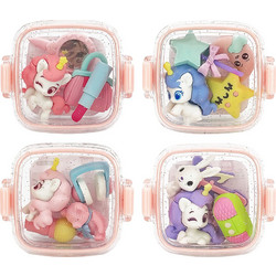 Fancy Erasers in Lunchbox: Unicorn Party