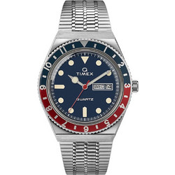 Timex Q Reissue Ανδρικό Ρολόι με Ασημί Μεταλλικό Μπρασελέ TW2T80700