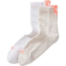 Puma Heart Logo Short Crew Sock 2p Κάλτσες με Καρδιά Λευκές / Μπεζ / Σομόν