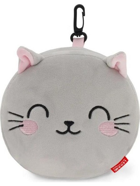 ΜΑΞΙΛΑΡΙ ΤΑΞΙΔΙΟΥ ΜΕ ΜΑΣΚΑ ΥΠΝΟΥ LEGAMI TRAVEL PILLOW WITH SLEEP MASK - KITTY (ΓΑΤΑ) CTP0005