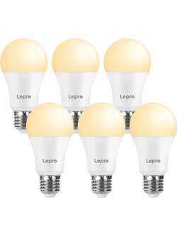 LEPRO 100080-WW-EU-6 Λαμπτήρας LED E27 A60 13W/100W 1521 lm 2700 K, Συσκευασία 6 Τεμαχίων