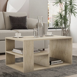 Τραπεζάκι σαλονιού χρώμα travertine 80x50x40εκ