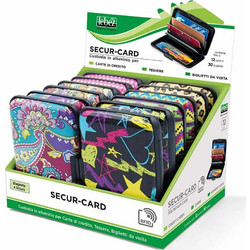 ΘΗΚΗ ΚΑΡΤΩΝ LEBEZ RFID ΜΕΤΑΛΙΚΗ ΣΧΕΔΙΑ 30 θεσ