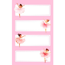 ΕΤΙΚΕΤΕΣ ΣΧΟΛΙΚΕΣ BSB ΑΠΛΕΣ BALLERINA (3 φύλλα)