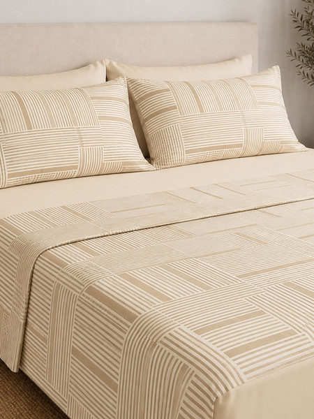 Μαξιλαροθήκη Menta Εμπριμέ 600 Grey 50x70