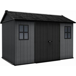 Αποθήκη Κήπου Πλαστική Newton Plus Wide 9x7,5 Γκρι Keter 230x287x246cm