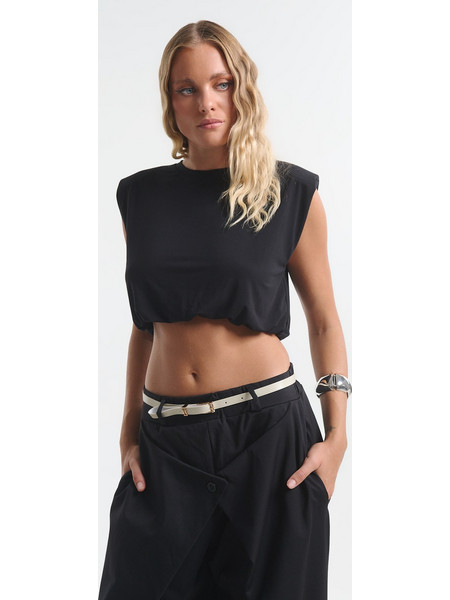 Crop Top Kellys Με Βάτες & Λάστιχο
