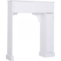 HOMCOM Ντουλάπι Μπάνιου Δαπέδου Ξύλινο 89x23x104cm 834-201