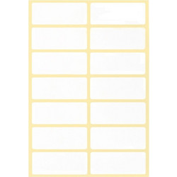Αυτοκόλλητες Ετικέτες Λευκές No15 48x20mm 40 Φύλλα 14 Ετικέτες ανα φύλλο