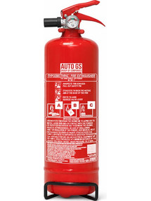 Πυροσβεστήρας Ξηράς Κόνεως 1Kg Με Μανόμετρο Και Μεταλλική Βάση 8A 55B C Auto GS