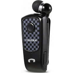 Fineblue F-Plus Ακουστικό Bluetooth In Ear Πέτου Black