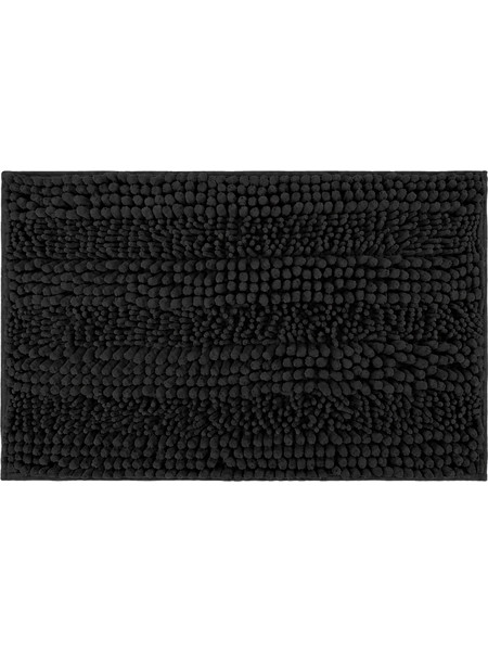 Ταπέτο Μπάνιου Chenille 45x70εκ. Μαύρο MRShome DC-023001 - MRS HOME - sl-DC-023001