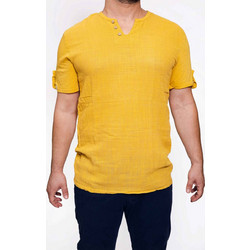 Devergo Ανδρικό T-Shirt 4025 Βαμβακερό Regular-Fit - Mustard