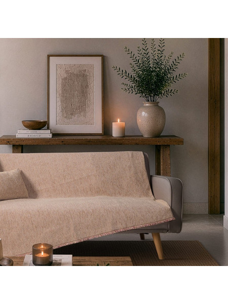 Ριχτάρι Utah 12 Dusty Pink - Teoran Μονοθέσιο 180x150cm Ροζ