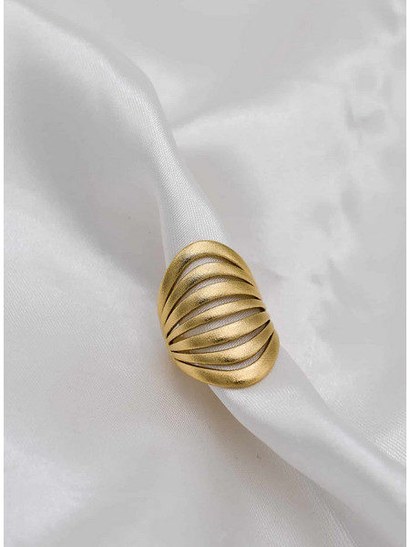Δαχτυλίδι Gold Wavy ΚΩΔ: AR163