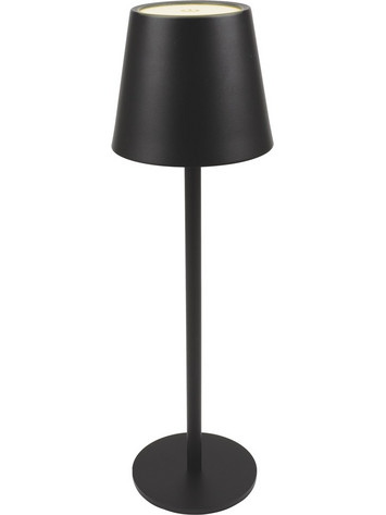POWERTECH LED επιτραπέζιο φωτιστικό HLL-0193, ρυθμιζόμενο, επαναφορτιζόμενο, μαύρο
