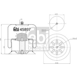 Febi Bilstein Φούσκα, Πνευματική Ανάρτηση - 45897