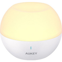 Aukey Mini Επιτραπέζιο Διακοσμητικό Φωτιστικό με Φωτισμό RGB LED σε Λευκό Χρώμα