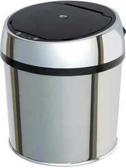 Worldmarkt Inox Κάδος Απορριμμάτων με Φωτοκύτταρο 6lt