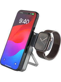 Fixed MagZen 5 Stand MagSafe Power Bank 5000mAh με Θύρα USB-C Gray FIXZENMS-5-GR
