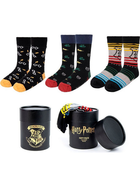 Harry Potter pack 3 assorted socks adult
