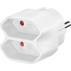 GOOBAY αντάπτορας ρεύματος 51000, 2x Euro, 230V 2.5A, λευκός