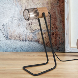 Trio Lighting 504300132 Πορτατίφ E14 Καφέ Μαύρο Φ15xΥ40cm