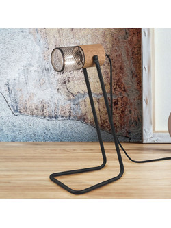 Trio Lighting 504300132 Πορτατίφ E14 Καφέ Μαύρο Φ15xΥ40cm