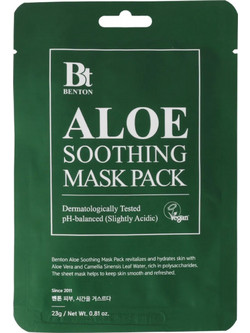 Benton Aloe Soothing Sheet Μάσκα Προσώπου για Καταπράυνση με Αλόη 23gr