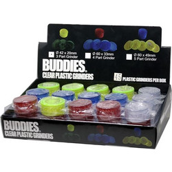 Τρίφτες Καπνού Buddies Plastic Grinder 42mm 10523 - 45 Τεμάχια 10523