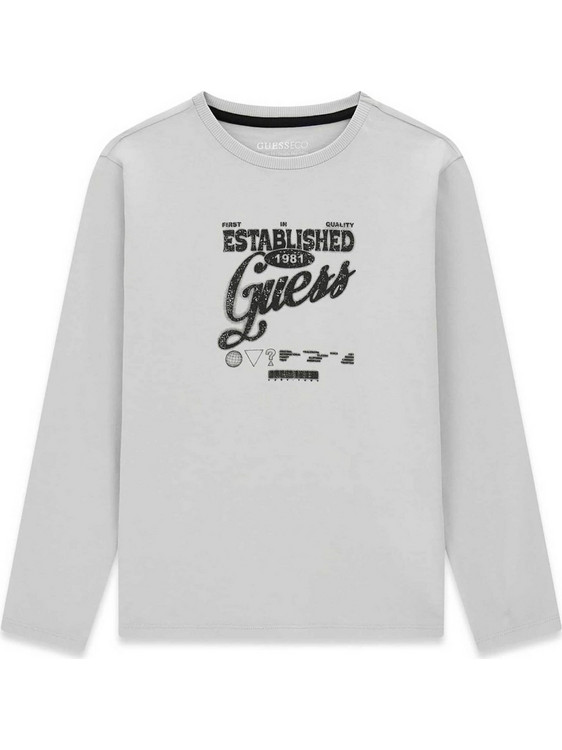 Guess Παιδική Μπλούζα Μακρυμάνικη Γκρι L6YI10K3723