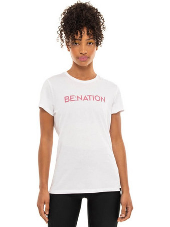 BE:NATION Essentials Crew Neck S/S Tee - ΛΕΥΚΟ, Μέγεθος S, Χρώμα ΛΕΥΚΟ