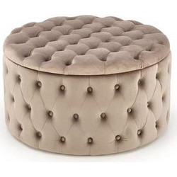 NUNEZ pouffe color: beige